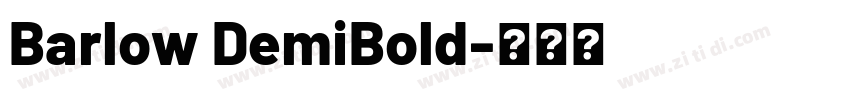 Barlow DemiBold字体转换
